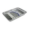Home Plus Durable Foil 8-1/8 in. W X 12-1/4 in. L Cake Pan Silver , 2PK D19020